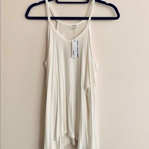 NWT White Cold Shoulder Long-Sleeve